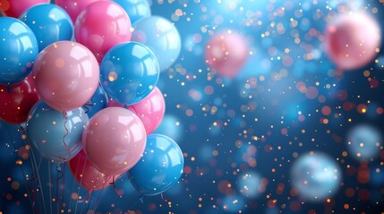 Vibrant 4K Wallpaper for Birthday Party Greeting Cards and Business Backgrounds