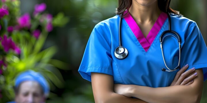 Dedicated healthcare professional offering compassionate in-home care for elderly patient. Concept Elderly Care, In-Home Services, Compassionate Support, Healthcare Professional, Dedicated Caregiver