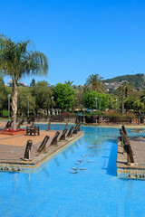 Elements of architectural decorations, fountains and taps for drinking water, decorative fountains in reservoirs. In Istanbul, public places.