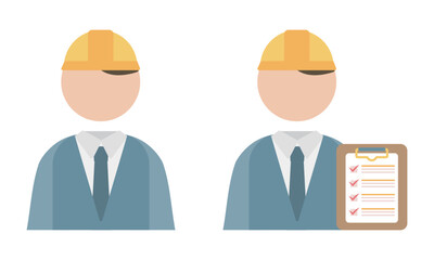 ヘルメット　スーツ男性