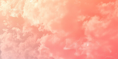 clouds in Peach Fuzz color, beautiful background photo, noise effect