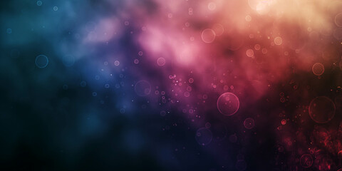 Obraz premium Shimmering background with blue and dark pink flowers, background gradient, light shades, blur