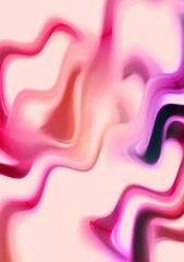 pink wavy digital art lines background