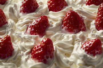 Strawberries and whipped cream