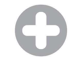 Obraz premium Plus symbol button