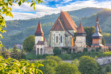 Amazing medieval architecture of Biertan fortified Saxon church in Romania