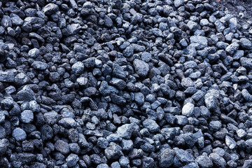 A pile of steam coal