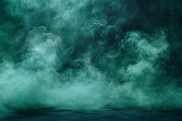 Background with green smoke, high quality, high resolution