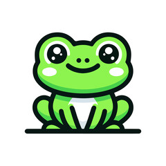 Obraz premium cute icon character frog