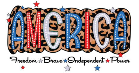 America leopard doodle bright Png svg, 4th Of July Png svg, Freedom Brave Indepence Power, Independence Day Png, USA Png, America 1776 Png