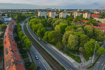 Rudniki district in Gdańsk. May, evening.