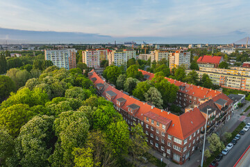 Rudniki district in Gdańsk. May, evening.