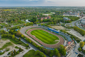 Speedway stadium in Gdańsk. May, evening.