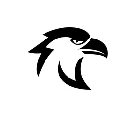 simple eagle head logo design