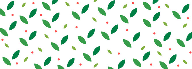 Vector Abstract Background with Green leaves.