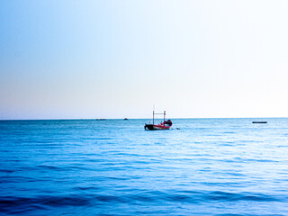 Obraz premium boat in the sea