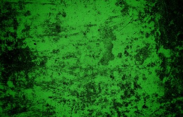 Scraped green background, Green Abstract Background, Green cracked wood background, Green textured paper or concrete wall wide banner background
