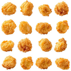 chicken nuggets isolated on a transparent background, PNG file, graphic design, graphic resource, nuggets restaurant, food, 