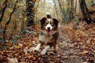 Excited Puppy Exploring the Great Outdoors