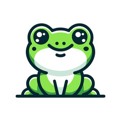 Fototapeta premium cute icon character frog