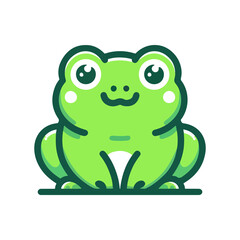 Fototapeta premium cute icon character frog