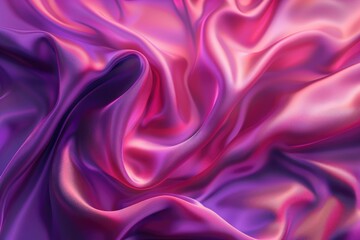 Fototapeta premium A silky, smooth gradient background transitioning from deep purples to vibrant pinks