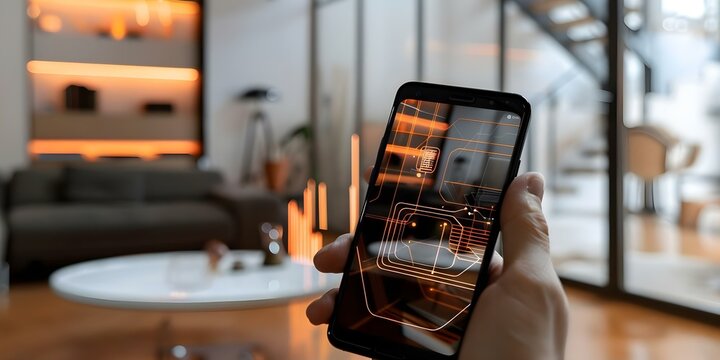 Augmented Reality: Selecting Graphics with a Smartphone. Concept Smartphone AR, Graphic Selection, Virtual Objects, AR Experience, Interactive Technology