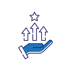 Competitive Advantage Vector Icon Design