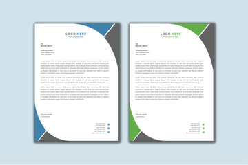 business corporate letterhead design template.