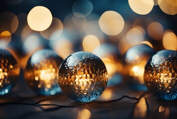 Luxurious Christmas Glass Ball Ornaments Display