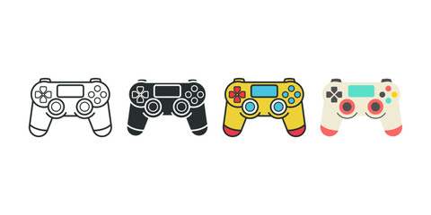 Joystick. Gamepad Icon symbol vector illustration isolated on white background © keenan