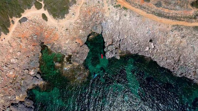 Costas mediterraneas, playas de menorca desde el aire 