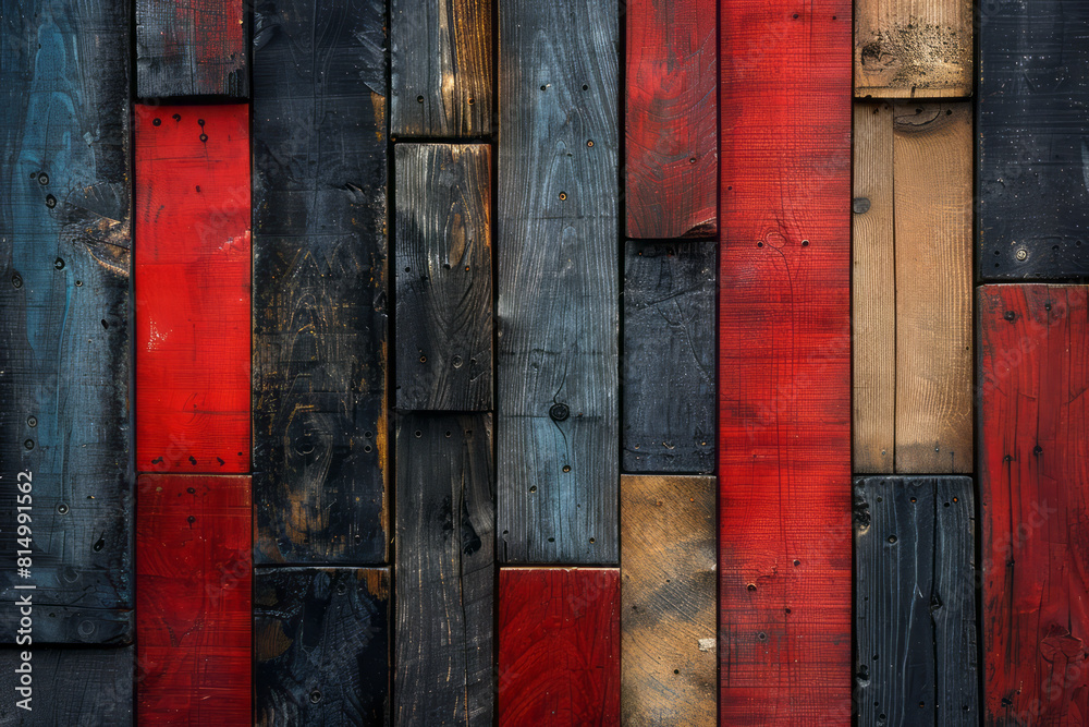Poster dynamic abstract interpretation of basque txalaparta, with its wooden planks represented as staggere