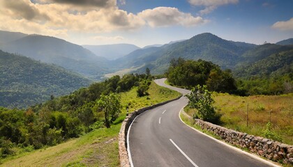 Naklejka premium road in the mountains