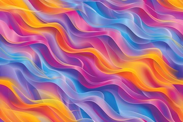 Obraz premium Colorful abstract wave lines