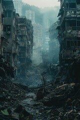 Destroyed City, Natural Disaster, After War.