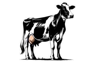 Dairy Cow clip art. vector illustration