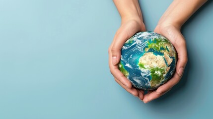 world charity day background concept with copy space