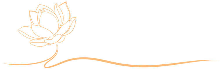 line art lotus flower for a vesak day