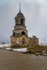 March 22, 2024. Russia. Tver region. The Church of the Savior in the city of Staritsa.