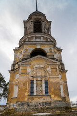 March 22, 2024. Russia. Tver region. The Church of the Savior in the city of Staritsa.