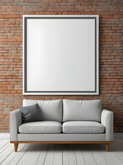 Frame Wall Art Mockup Living Room