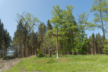Relgion symbol called Franzosenkreuz near the german village called Zueschen