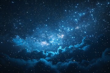 Digital artwork of the starry night sky with some stars, high quality, high resolution