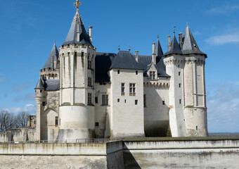Renaissance castle of  Saumur, France.