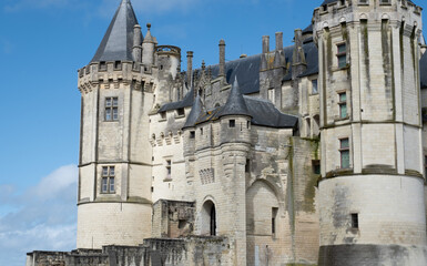 Fototapeta premium Renaissance castle of Saumur, France.