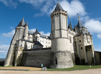 Fototapeta premium Renaissance castle of Saumur, France.