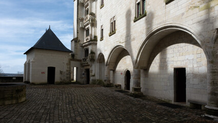 Renaissance castle of  Saumur, France.