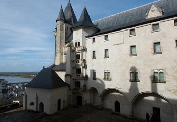 Obraz premium Renaissance castle of Saumur, France.