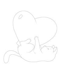 valentine coloring book page for kids and adults coloring book page black and white